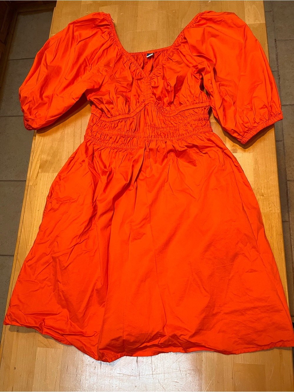 Old Navy Puff-Sleeve Mini Dress 100% Cotton